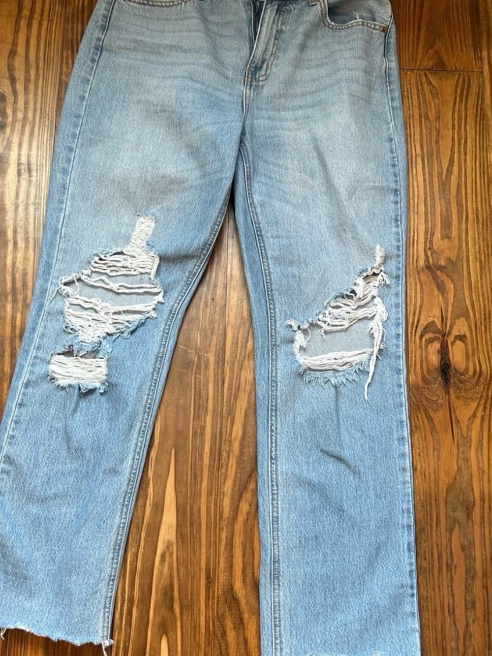 Cello Light Blue Distressed Straight-Leg Jeans - Picture 8 of 8